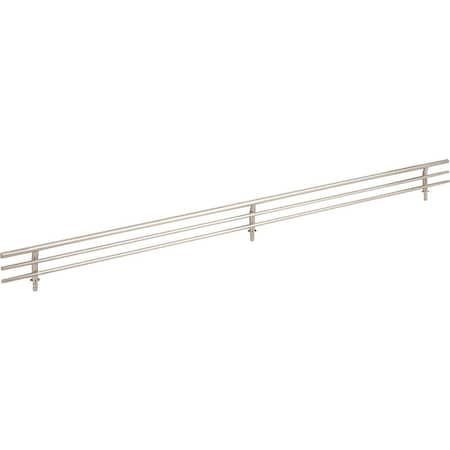 Hardware Resources 23" Wide Satin Nickel Wire Shoe Fence for Shelving SF23-SN